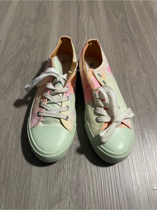 Shoes - Tie-Dye Pastel Canvas Women's Sneakers